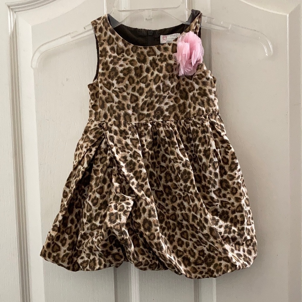 FINAL MARKDOWN Girls 1989 place bubble bottom animal print dress 2t